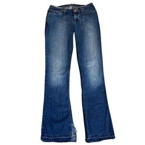 Y2K Hollister Pacific Merchants Low rise Flare Jeans, frayed hem